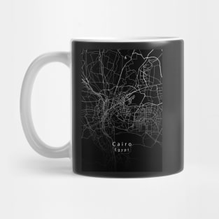 Cairo Egypt City Map dark Mug